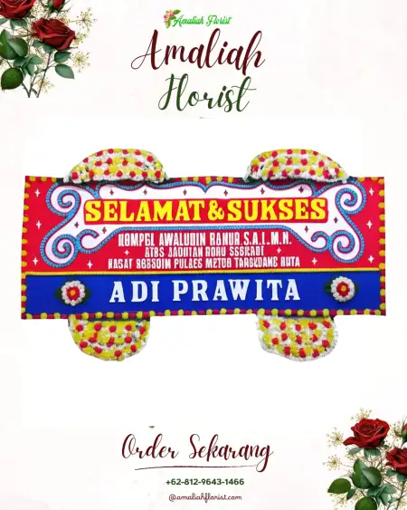 Papan Bunga Ucapan Selamat Gubug